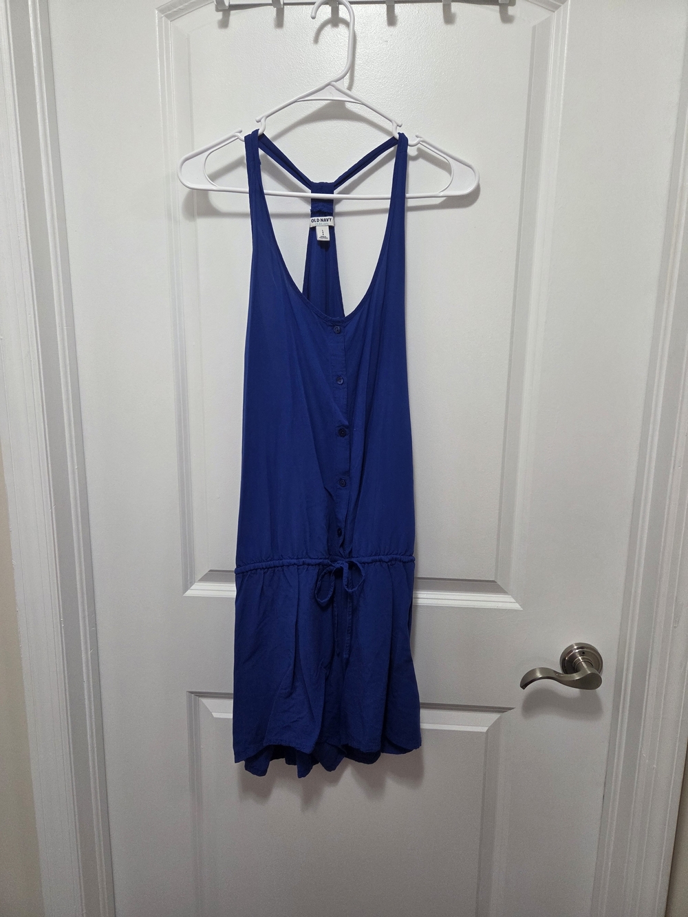 Old Navy Blue Button-Front Romper